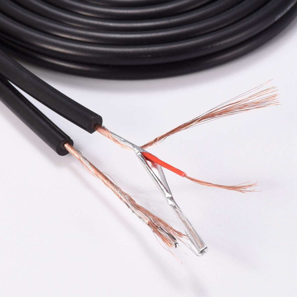RCA Extension Cable, 2RCA Male to 2RCA Female Stereo Audio Cables for Home Theater, HDTV, Amplifiers, Hi-Fi Systems (50FT/15M)